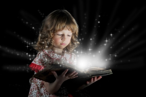 girl-reading-magical-book